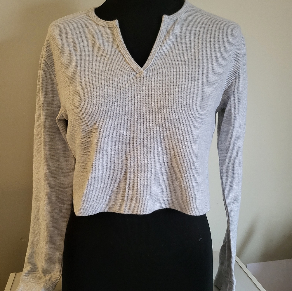 Dynamite thermal longsleeve crop top
